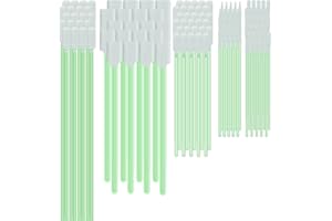 EMERSONGEARS Cleaning Swab Kit 130 Pcs,Multi-Purpose Microfiber Knitted Polyester Swab Sticks (5 Types) Lint Free Swabs for Inkjet Printer Print Head Optics Lens Camera Optical Equipment Auto Detailing