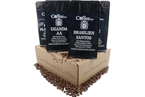 Coffeenes Coffee Arabica Bean Tasting Set 6 x 100 g | Całe ziarna palone, 6 różnych kaw | Różne smaki, kwasy i body | Dla koneserów i miłośników kawy