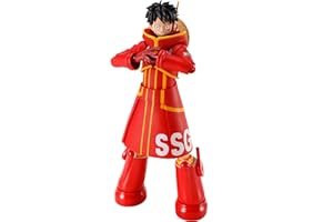 TAMASHII NATIONS S.H. Figuarts One Piece Monkey D. Luffy - głowa jajka Miraishima - ok. 150 mm, wstępnie pomalowana figurka PCW i ABS