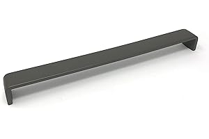 HANDLE & HOME 288mm Dark Grey/Titanium D Shape Handle for Kitchen Cabinets | Cupboard | Bedroom | Bathroom | Furniture