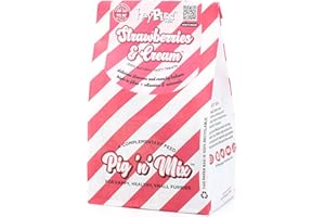 HayPigs! Pig 'n' Mix Strawberries and Cream 100g Luxury Guinea Pig Treats Refill Bag - Rabbit Treats Also Great for Rat, Hamster or as Chinchilla Treat for Boredom Breaker - Guinea Pig Gifts