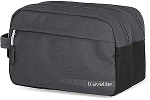 travelite Handgepäck Kosmetiktasche, Gepäck Serie Kick Off: Praktische Kulturtasche für Urlaub und Sport, 26 cm, 5 Liter