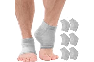 ARMSTRONG AMERICA Moisturizing Socks for Men & Women | Cracked Heel Treatment with Aloe Vera | Moisturizer Foot Callus Remover | Aloe Socks for Cracked Heels & Dry Rough Feet (Gray - 3 Pairs, Large)