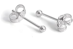 JEWELLERYBOX Sterlingsilber Leichtgewicht Kugel Ohrstecker 1mm - 12mm