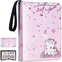 Album Raccoglitore Carte Anime – 400 Tasche, Copertina In Pelle PU, Impermeabile, Porta Carte Da Gioco E Figurine, Regalo Per Bambini E Collezionisti