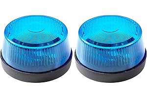 W WIDMANN MILANO Party Fashion – Blinkendes Warnlicht mit Sirene, 7 x 4 cm, Blaulicht, Polizei, Feuerwehr, für Karneval