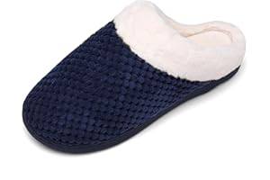 Mishansha Pantofole Donna Uomo Memory Foam in Caldo Cotone Scarpe da Casa