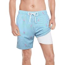 QRANSS Mens Swim Trunks Compression 