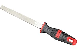 FITOOL Lima plana recubierta de diamante de 6 pulgadas, grano medio # 150, para vidrio, baldosa, cerámica y piedra, granito, mármol, concreto, lima de baldosas de vidrio cerámico