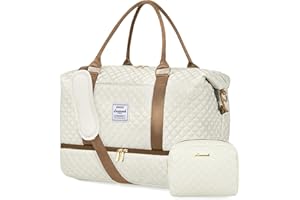 LOVEVOOK Borsone da Viaggio Donna Borsa Palestra Donna Bagaglio a Mano Easyjet Cabin Bag Weekend Travel Duffel Gym Bag con Organizer Valigia Grande Borsa Parto Ospedale Mamma Nascita per Aereo Fitness