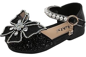 JDGY Kinder Schuhe Mädchen Kinderschuhe Prinzessin Schuhe Sommer Sandalen Bowknot Rutschfest Ballettschuhe Pailletten Kleinkind Schuhe Weicher Boden Tanzschuhe