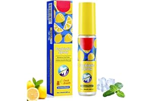 HOUSN Lemon Mundspray, 20MLErfrischungsspray, Mundspray mit Fruchtgeschmack,Gegen Mundgeruch Und Karies, Mundspray zum Schutz vor Mundgeruch, Hält den Atem Frisch