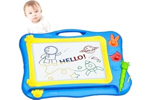 APRILYE Lavagna Disegno Magnetico Cancellabile, Lavagna di Disegno Magnetico Multicolore Giocattolo Artistico con Pennino