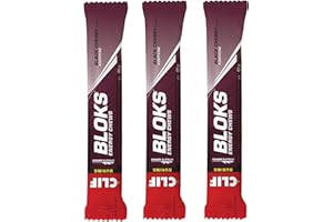 Clif Bar Shot Bloks 60g Caffeine Black Cherry 6 Chews (3 Pack)