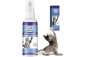 JJPJL Repelente Gatos 100ml,Spray Antiarañazos Gatos,Repelente para Gatos,Spray Repelente Gatos,Ahuyentador de Gatos,Ingredientes Naturales para Proteger Muebles,Plantas,Suelos,Adiestramiento de Gatos