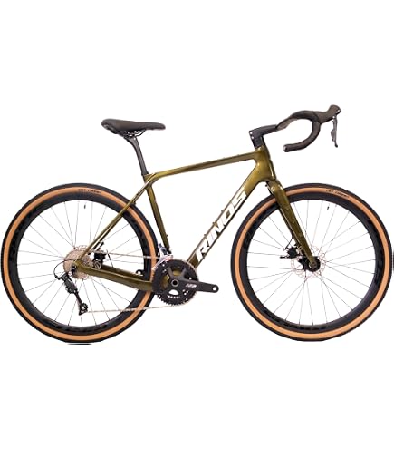 Vélo Gravel Rinos Sandman 4 – Cadre Carbone T800, Transmission GRX 400 2×10, Freins Hydrauliques, Pneus 700×40C