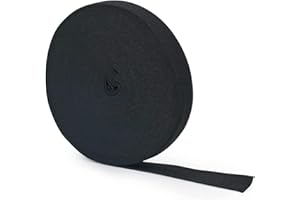 EVYIENEN Gummiband Schwarz 15mm Breit - 10 Meter, Elastisches Band Elastische Gummiband für Hosengummi Haushalt DIY Handwerk Stoffe Zum Nahen