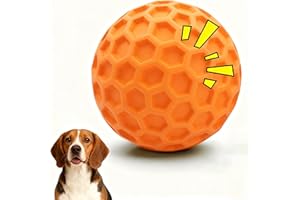 Songsier Piskliwa piłka dla psa - interaktywna zabawka do żucia - niezniszczalne i wytrzymałe piłki dla psów do żucia - łagodzi lęk i nudę 55 mm