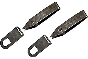 Uncle Bill's Sliver Gripper Tweezers Black Oxide Steel w/Keychain Clip (2-Pack)