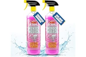 ‎WOSHUP! WOSHUP! Waterless Wunder Wosher Auto Trockenreiniger Xtra Skin Schutzfilm 1000 ml Wasserlos Reinigen Auto Ohne Wasser für Wohnwagen, Wohnmobil, Auto, Motorrad und Boot (2x1 Liter)