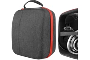 Geekria UltraShell etui na duże słuchawki nauszne, zapasowa ochronna torba podróżna z miejscem na kabel, kompatybilna z Beyerdynamic DT1990Pro, DT1770Pro (Drak Grey)