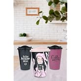 Buffer 3 Piece Coffee Cup Set Decorative Plastic Coffee Casing Cup