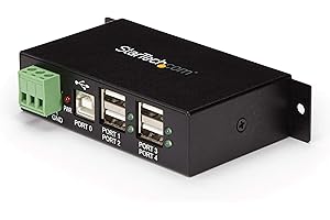 StarTech.com 4 PORT RUGGED USB HUB 4-Port Industrial USB 2.0 Hub, ST4200USBM