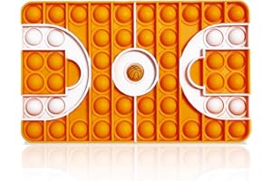 Yeefunjoy Pop Fidget Toys, Push Bubble Sensory Pop Fidget Toy, Jouets Sensoriels à Presser en Silicone, Pop Jeux pour soulager l'anxiété et Le Stress,Terrain de Basketball Cadeau Enfant et Adulte