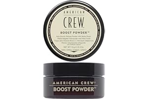 American Crew - Boost Powder, Polvo Voluminizador para el Pelo, Aporta Volumen, Cuerpo y Textura, Acabado Natural y Mate, Sin Brillo, Apto para Todo Tipo de Cabellos