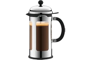 Bodum - 11172-16 - New Chambord - Cafetière à Piston 8 Tasses - 1,0 L
