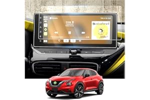 RUIYA Compatible with 12,3" Nissan Juke Facelift 2024 2025 2026 Navigation Screen Protector, Nanomaterials Protective Film Juke Screen Protector HD GPS Devices Touchscreen Protective Film [2 Pieces]