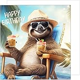Edition Seidel Premium vierkante verjaardagskaart met envelop. Wenskaart Happy Birthday bilet kaart voor man vrouw kind coole katten grappige humor (GQ331 SW024