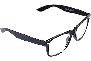 NERD CLEAR Style Hornbrille ohne Stärke Nerd Brille Schwarz Atzenbrille UV 400