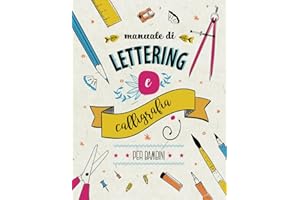 Manuale di Lettering e Calligrafia per Bambini: Libro con 120 páginas di teoria, tecniche ed esercizi di calligrafia, progetti di Hand Lettering per principianti.