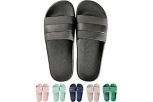 GURGER Claquettes Femme Homme Ete Chaussures de Piscine Douche Pantoufles Maison Chaussons Slide