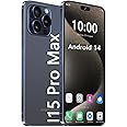 Gqudyi 2024 new I15 Pro Max smartphone Android 14 7800mAh 7.3 inch 5G phone 72mp 108mp 8+256GB with 128TF card fingerprint lock/facial recognition dual SIM(Size:6GB+128GB,Color:Blue)