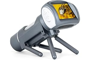 JOYALENS JL012 Handheld Digital Microscope for Kids, 50x-300x Portable Kids Microscope, 2" LCD USB Microscope Camera for Children, Educational Toy Science Kit with Prepared Slides, 8GB(Gray)