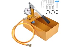 WiMas Handdruckpumpe 25 kg Prüfpumpe Füllpumpe mit 6 Liter Fassungsvermögen 1/2 Zoll für Heizungswasserleitung Solar