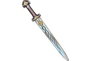 Liontouch - Épée Viking, Rouge | Jouet médiéval en Mousse du Chef Harald pour Le Jeu d'imitation des Enfants avec Un thème Nordique | Armes sûres & Armure de Bataille pour déguisements d'enfants