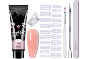 CUTIOLLY Poly Gel Nägel Set,Poly Nagelgel Set,Polygel Starter Set,Poly Extension Nagelgel Starter Set,Nagelverlängerung Gel Set,Nail Art Design Geeignet für Anfänger