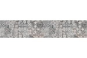 REDS Tappeto - Tappeto multiuso antiscivolo per ingresso, cucina, camera, bagno - Lavabile in lavatrice - 43-50 x 160