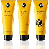 COCUNAT Travel Size Pack, Routine Curls: Shampoo, Activator and Conditioner | Rich Shampoo, Curl Booster and Curl Leave-In Mo