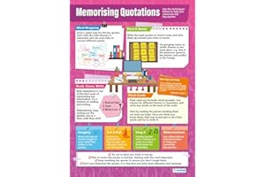 Memorising Quotations | English Posters | Gloss Paper measuring 850mm x 594mm (A1) | Language Classroom Posters | Education Charts by Daydream Education