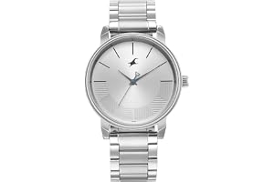 Fastrack Men Stunners Quartz Analog Silver Dial Silver Metal Strap Watch - NT3291SM02?