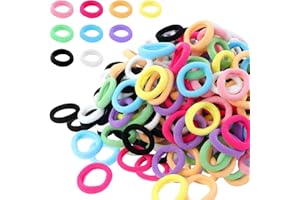 Hanyousheng 200 Piezas Gomas de Pelo, 9 Colores Mini Bandas, Gomas de Pelo Niña, Gomillas Pelo Niña, Lazo de Pelo Elástico de Pelo Coletero de Niñas Colorido para Niñas Bebé