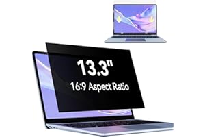 Makinda Blickschutzfilter für Laptop 13.3 Zoll 16:9 Sichtschutz,Blickschutzfolie Anti Blaulicht Blendschutz, Abnehmbarer Displayfilter Sichtschutzfilter Kompatibel mit Lenovo/HP/Dell/Acer/Samsung/Asus
