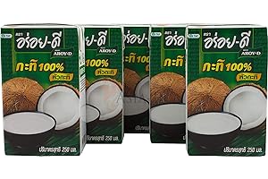 Aroy-D - lait de coco avec E435 - paquet de 5 (5 x 250 ml)