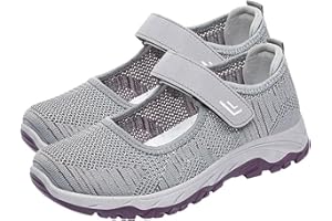 SURTTAN Sneaker Ortopediche da Donna Sneaker con Cuscino d'Aria a Punta Chiusa Scarpe Estivo Traspiranti Leggera Antiscivolo Elegante Senza Lacci Casual Running Sneakers Scarpe da Corsa