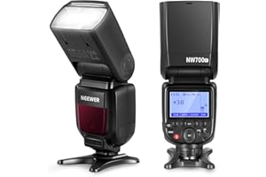 NEEWER NW700-C TTL Flash Speedlite Compatible with Canon DSLR Cameras, 1/8000s High Speed Sync Speedlight, 1/1-1/256 Output, TCM Function, 230 Full Power Flash, 0.1-2.7s Fast Recycling Flashlight