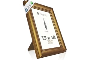 CABBEL Vintage Bilderrahmen Gold 13x18 cm AVI – Barock Antik Fotorahmen dekorativ verziert mit Ornamenten, klassischer Rahmen für Fotos & Poster, edle Wanddeko in Wohnzimmer, Galerie oder Büro